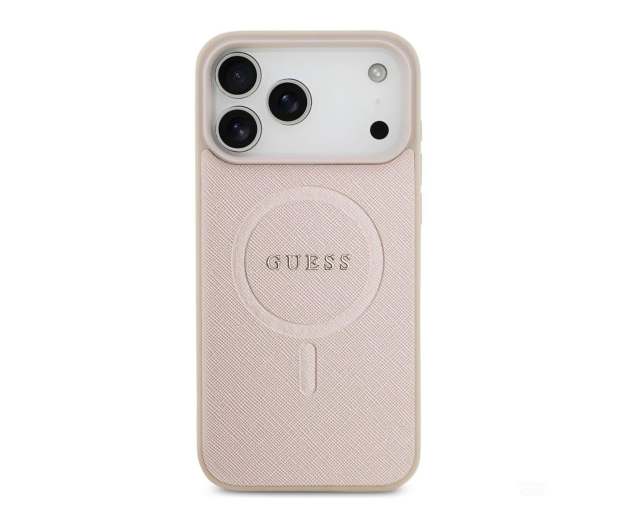 Guess Saffiano Classic Logo MagSafe do iPhone 17 Pro Max różowy - 1365578 - zdjęcie 2